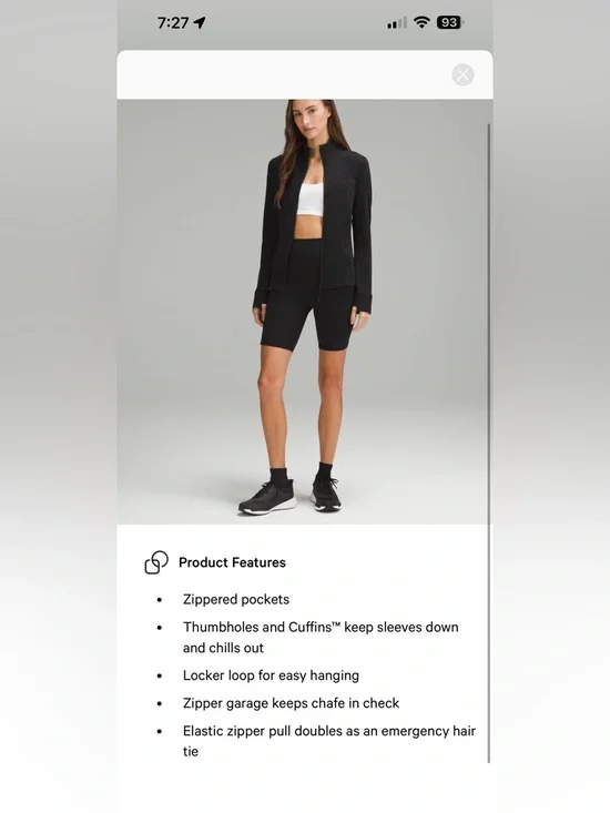 NWT Lululemon Define Full Length Jacket Heathered Black 8 - Picture 8 of 8